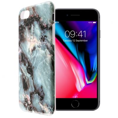 VOLTE-TEL ΘΗΚΗ IPHONE SE 2020/IPHONE 8/7 4.7" MARBLE TPU BLUE 04