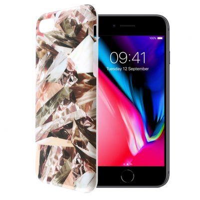 VOLTE-TEL ΘΗΚΗ IPHONE SE 2020/IPHONE 8/7 4.7" MARBLE TPU BROWN 06