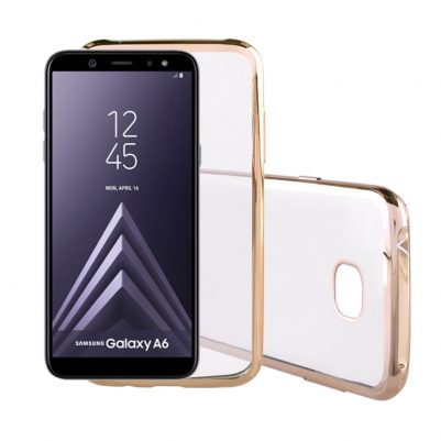 VOLTE-TEL ΘΗΚΗ SAMSUNG A6 2018 A600 5.6" FACEPLATE ELECTROPLATING GOLD
