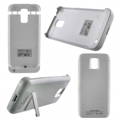 SAMSUNG G900 S5 EXTERNAL(BATTERY CASE+STAND)3200mAh Li-Pol WHITE