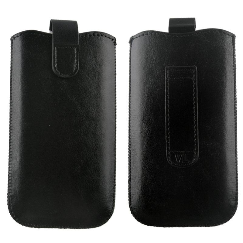VOLTE-TEL ΘΗΚΗ ΠΟΥΓΚΙ SOFTCASE LEATHER MAGNET LOOP BLACK XXL