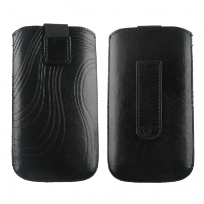 VOLTE-TEL ΘΗΚΗ ΠΟΥΓΚΙ SOFTCASE "S" LEATHER VELCRO LOOP BLACK XL