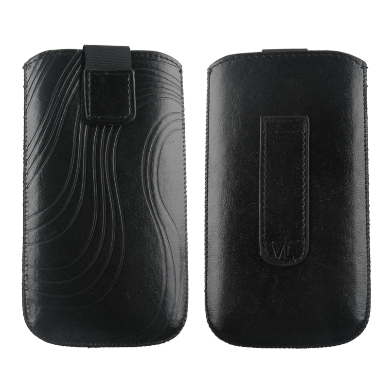 VOLTE-TEL ΘΗΚΗ ΠΟΥΓΚΙ SOFTCASE "S" LEATHER VELCRO LOOP BLACK XL