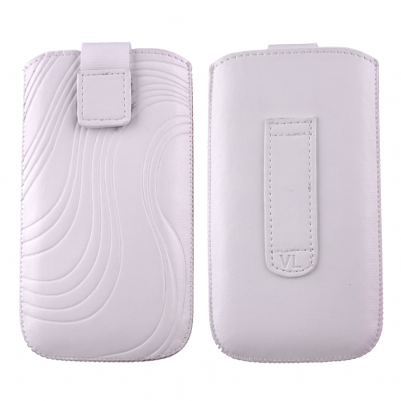 VOLTE-TEL ΘΗΚΗ ΠΟΥΓΚΙ SOFTCASE "S" LEATHER VELCRO LOOP WHITE XL