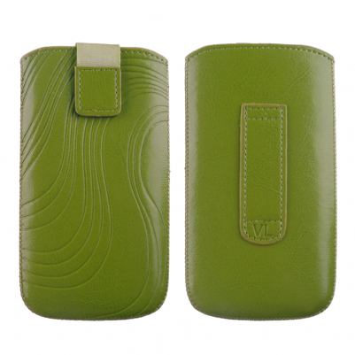 VOLTE-TEL ΘΗΚΗ ΠΟΥΓΚΙ SOFTCASE "S" LEATHER VELCRO LOOP GREEN XL NSP 2000DS