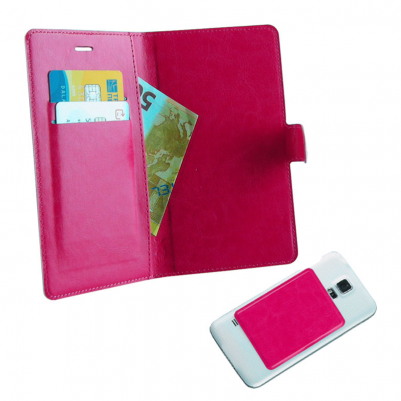 VOLTE-TEL ΘΗΚΗ UNIVERSAL 5.7"-6.3" LEATHER LINE BOOK 3M MAGNET PINK