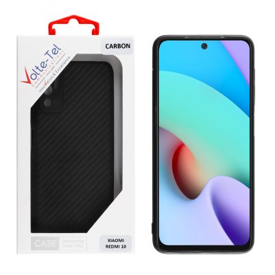 VOLTE-TEL ΘΗΚΗ XIAOMI REDMI 10 6.5" CARBON CAMERA PROTECTIVE BLACK