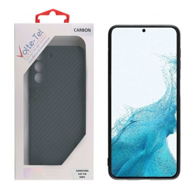 VOLTE-TEL ΘΗΚΗ SAMSUNG S22 5G S901 6.1" CARBON CAMERA PROTECTIVE BLACK