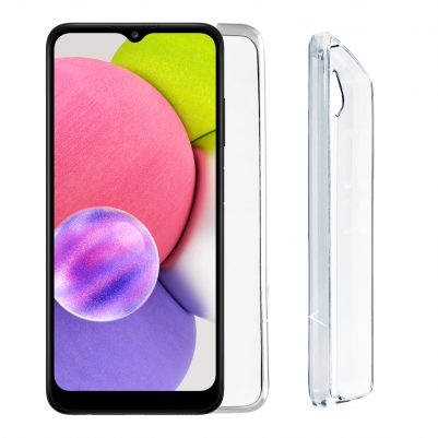VOLTE-TEL ΘΗΚΗ SAMSUNG A03 A035 6.5" SLIMCOLOR AIR TPU CAMERA GUARD ΔΙΑΦΑΝΗ
