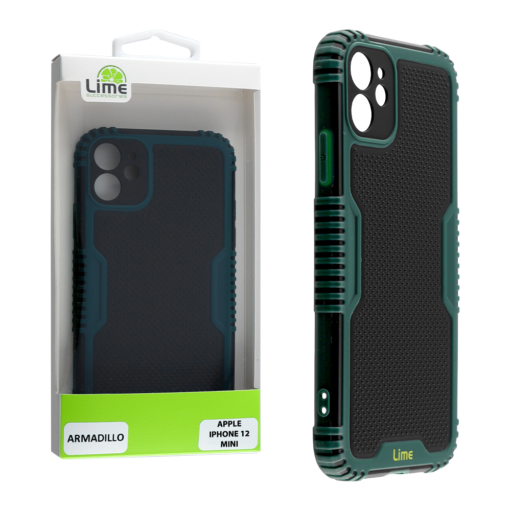 LIME ΘΗΚΗ IPHONE 12 MINI 5.4" ARMADILLO CAMERA GUARD GREEN
