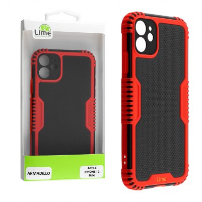 LIME ΘΗΚΗ IPHONE 12 MINI 5.4" ARMADILLO CAMERA GUARD RED