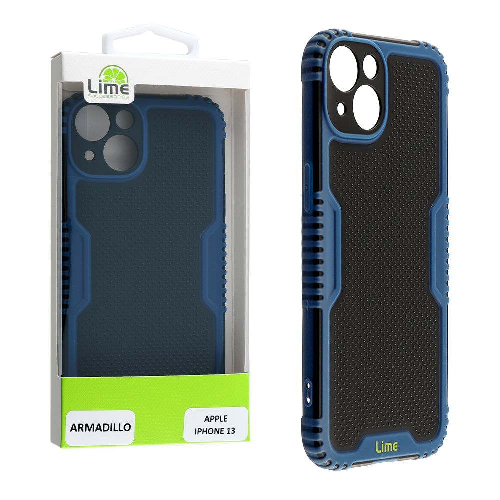 LIME ΘΗΚΗ IPHONE 13 6.1" ARMADILLO CAMERA GUARD BLUE