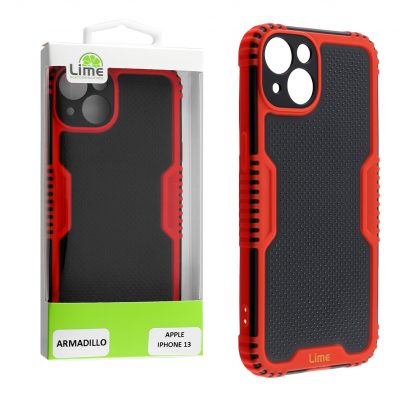 LIME ΘΗΚΗ IPHONE 13 6.1" ARMADILLO CAMERA GUARD RED