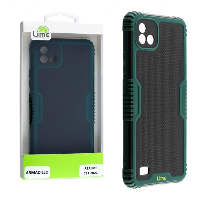 LIME ΘΗΚΗ REALME C11 2021 6.52" ARMADILLO CAMERA GUARD GREEN
