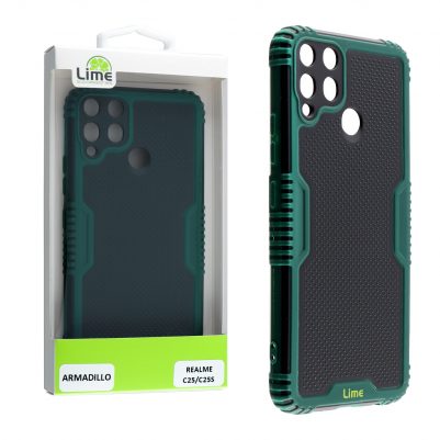 LIME ΘΗΚΗ REALME C25/C25s 6.5" ARMADILLO CAMERA GUARD GREEN