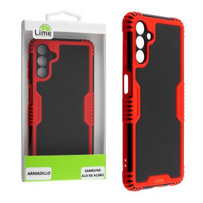 LIME ΘΗΚΗ SAMSUNG A13 5G A136U 6.5" ARMADILLO CAMERA GUARD RED