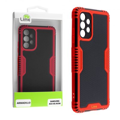 LIME ΘΗΚΗ SAMSUNG A53 5G A536 6.46" ARMADILLO CAMERA GUARD RED