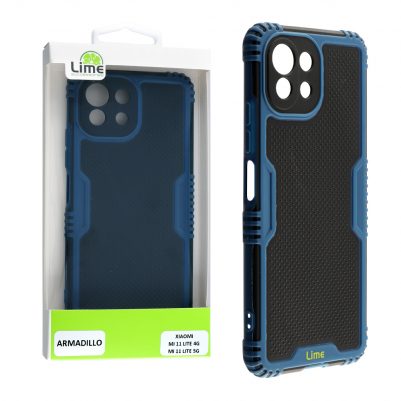 LIME ΘΗΚΗ XIAOMI MI 11 LITE 4G/MI 11 LITE 5G 6.55" ARMADILLO CAMERA GUARD BLUE