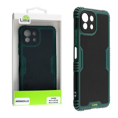 LIME ΘΗΚΗ XIAOMI MI 11 LITE 4G/MI 11 LITE 5G 6.55" ARMADILLO CAMERA GUARD GREEN