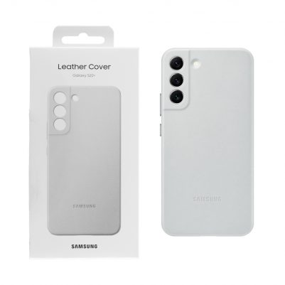 ΘΗΚΗ SAMSUNG S22 PLUS 5G S901 LEATHER COVER EF-VS906LJEGWW LIGHT GREY PACKING OR