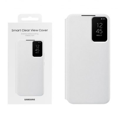 ΘΗΚΗ SAMSUNG S22 PLUS 5G S906 CLEAR VIEW COVER EF-ZS906CWEGEE WHITE PACKING OR
