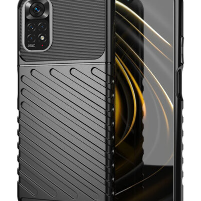 POWERTECH Θήκη Thunder MOB-1737 για Xiaomi Note 11 5G/M4 Pro 5G, μαύρη