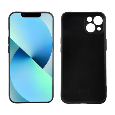 IDOL 1991 ΘΗΚΗ IPHONE 13 MINI 5.4" VELVET TPU 4 SIDE FULL CAMERA PROTECTION BLACK