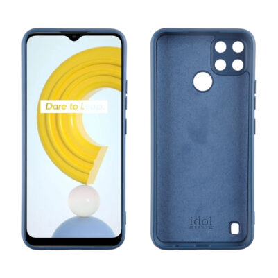 IDOL 1991 ΘΗΚΗ REALME C21Y/C25Y 6.5" VELVET TPU 4 SIDE FULL CAMERA PROTECTION BLUE
