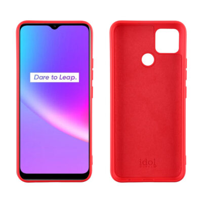 IDOL 1991 ΘΗΚΗ REALME C25/C25s 6.5" VELVET TPU 4 SIDE RED