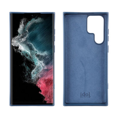 IDOL 1991 ΘΗΚΗ SAMSUNG S22 ULTRA 5G S908 6.8" VELVET TPU 4 SIDE BLUE