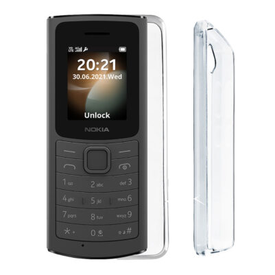 VOLTE-TEL ΘΗΚΗ NOKIA 110 4G 1.8" SLIMCOLOR AIR TPU FULL CAMERA PROTECTION ΔΙΑΦΑΝΗ