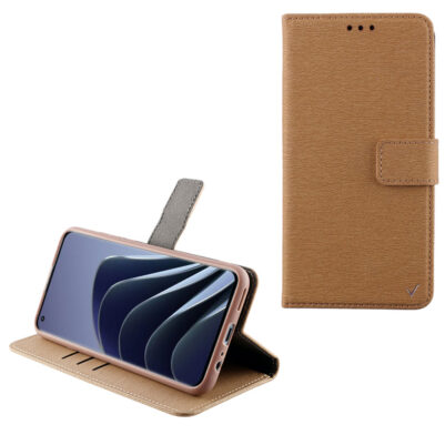 VOLTE-TEL ΘΗΚΗ ONEPLUS 10 PRO 6.7" ALLURE MAGNET BOOK STAND CLIP FULL CAMERA PROTECTION GOLD