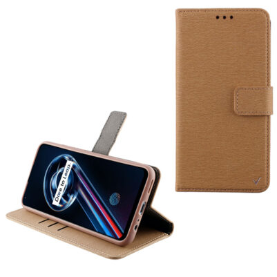 VOLTE-TEL ΘΗΚΗ REALME 9 PRO 5G 6.6" ALLURE MAGNET BOOK STAND CLIP GOLD