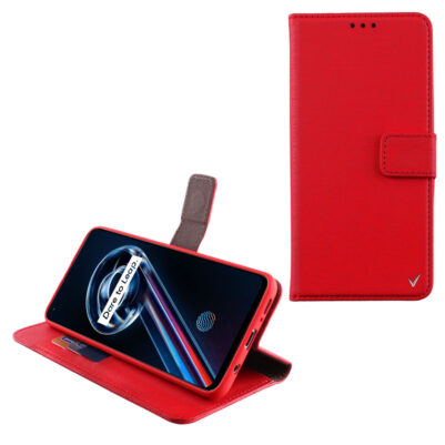 VOLTE-TEL ΘΗΚΗ REALME 9 PRO 5G 6.6" ALLURE MAGNET BOOK STAND CLIP RED