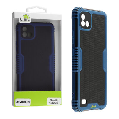 LIME ΘΗΚΗ REALME C11 2021 6.52" ARMADILLO FULL CAMERA PROTECTION BLUE