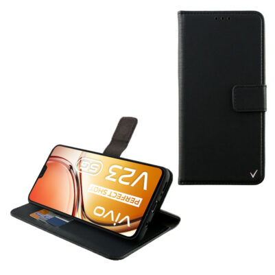 VOLTE-TEL ΘΗΚΗ VIVO V23 5G 6.44" ALLURE MAGNET BOOK STAND CLIP BLACK