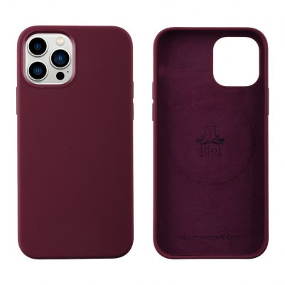 IDOL 1991 ΘΗΚΗ IPHONE 12 PRO / IPHONE 12 6.1" VELVET MAGSAFE TPU CAMERA GUARD BURGUNDY