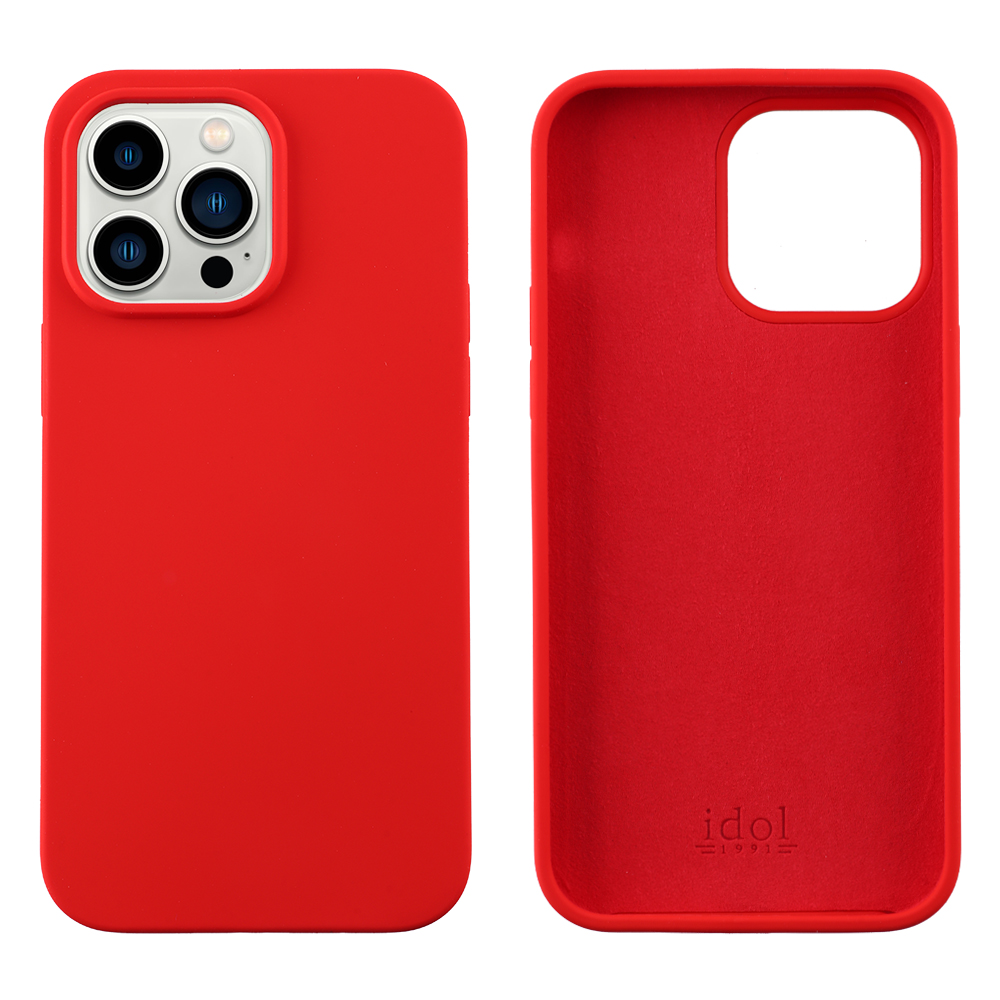 IDOL 1991 ΘΗΚΗ IPHONE 14 PRO MAX 6.7" VELVET ELITE TPU 4 SIDE CAMERA GUARD RED