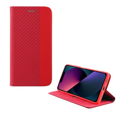 IDOL 1991 ΘΗΚΗ IPHONE 14 MAX 6.7" ELITE ANTI-RFID BOOK STAND RED