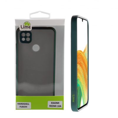 LIME ΘΗΚΗ XIAOMI REDMI 10A 6.53" HARDSHELL FUSION FULL CAMERA PROTECTION GREEN WITH YELLOW KEYS