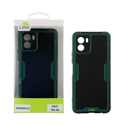 LIME ΘΗΚΗ VIVO Y01 4G 6.51" ARMADILLO FULL CAMERA PROTECTION GREEN