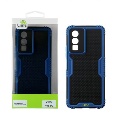 LIME ΘΗΚΗ VIVO Y76 5G 6.58" ARMADILLO FULL CAMERA PROTECTION BLUE