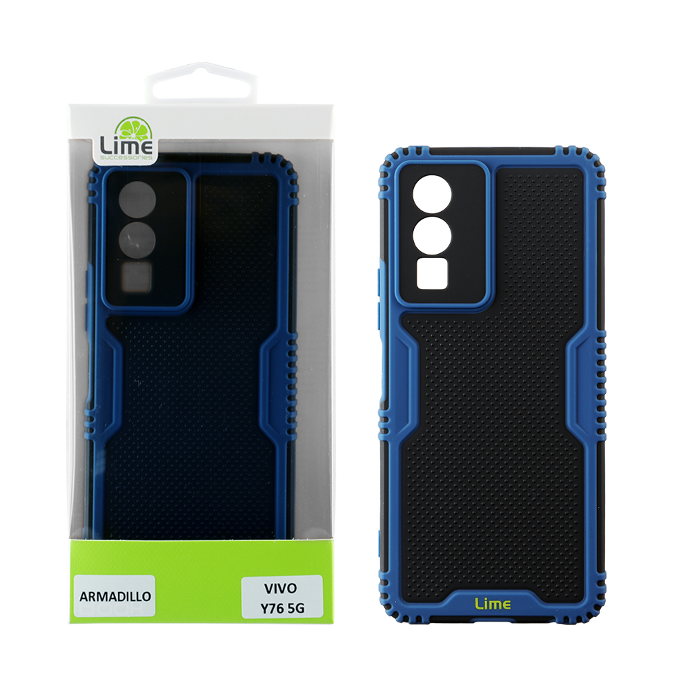 LIME ΘΗΚΗ VIVO Y76 5G 6.58" ARMADILLO FULL CAMERA PROTECTION BLUE