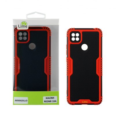 LIME ΘΗΚΗ XIAOMI REDMI 10A 6.53" ARMADILLO FULL CAMERA PROTECTION RED