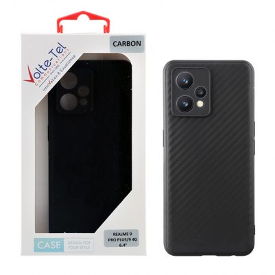 VOLTE-TEL ΘΗΚΗ REALME 9 PRO PLUS/9 4G 6.4" CARBON CAMERA PROTECTIVE BLACK