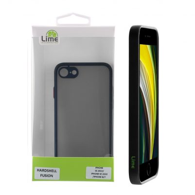 LIME ΘΗΚΗ IPHONE IPHONE SE 2022/IPHONE SE 2020/IPHONE 8/7 4.7" HARDSHELL FUSION FULL CAMERA PROTECTION RED WITH BLACK KEYS