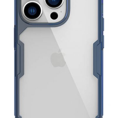 NILLKIN θήκη Nature Pro για Apple iPhone 14 Pro Max, μπλε & διάφανη