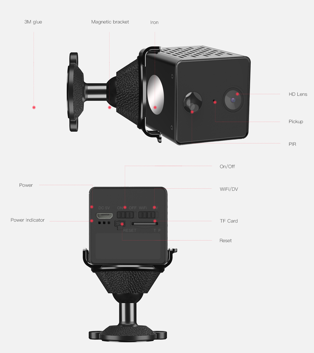 VSTARCAM smart mini κάμερα CB71, 3MP, 1500mAh, WiFi & αυτόνομη καταγραφή - Image 3