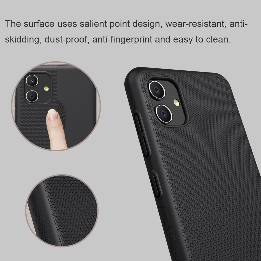 NILLKIN θήκη Super Frosted Shield για Samsung A04, μαύρη - Image 2