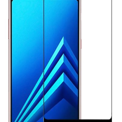 POWERTECH Tempered Glass 5D Full Glue για Samsung A8 2018, Black